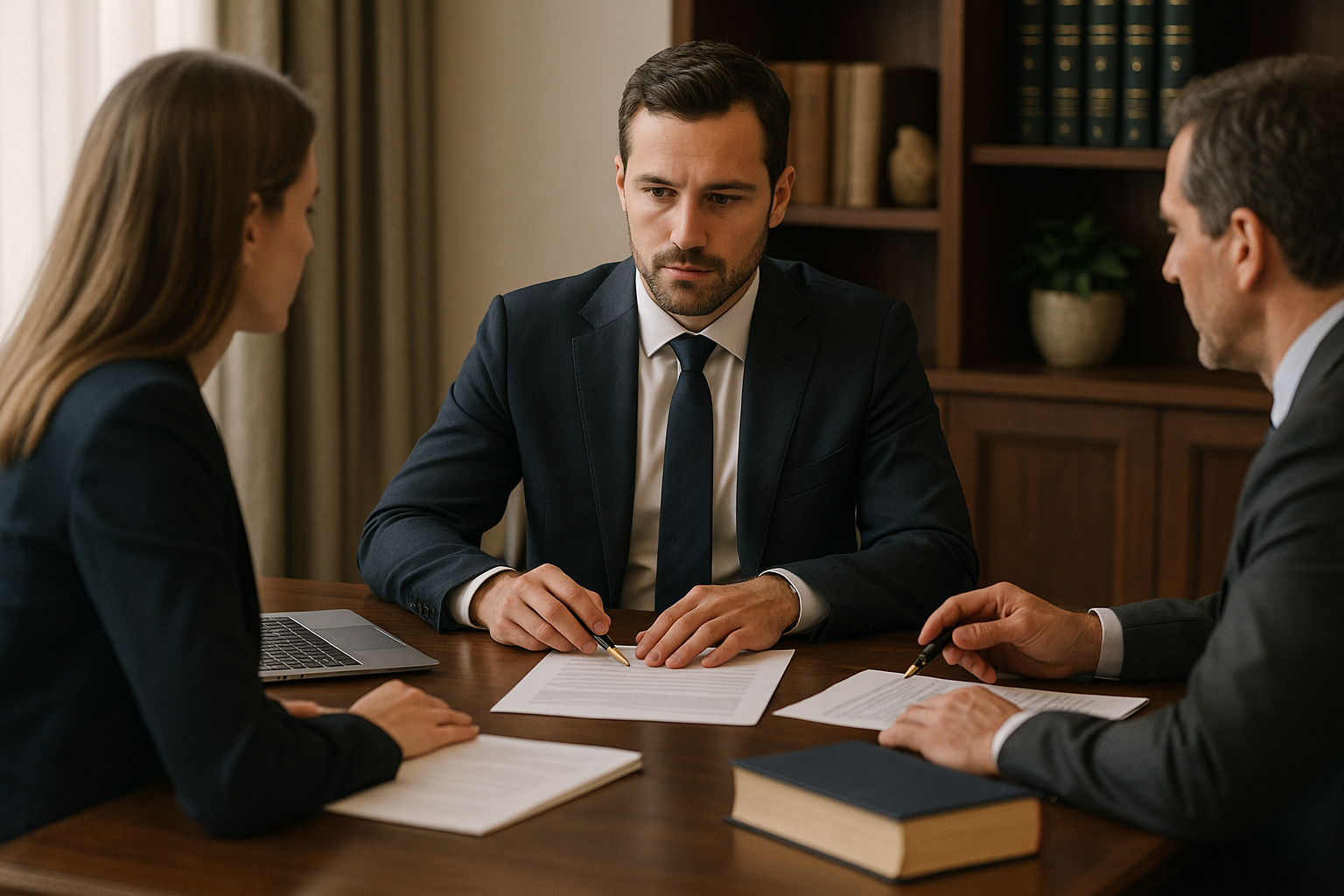 Imagem representativa da mitigação de riscos em contratos com foco em segurança jurídica.
